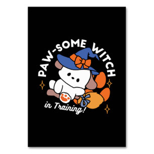 Tass-some Witch in Training - Cute Halloween Hund Bordsnummer