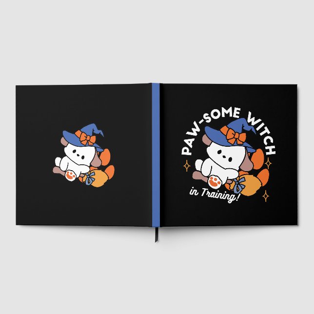 Tass-some Witch in Training - Cute Halloween Hund Gästböcker (Full)