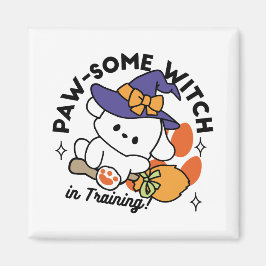 Tass-some Witch in Training - Cute Halloween Hund Magnet