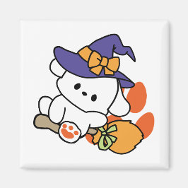 Tass-some Witch in Training - Cute Halloween Hund Magnet