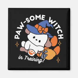 Tass-some Witch in Training - Cute Halloween Hund Magnet