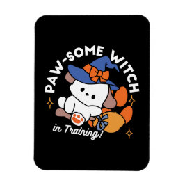 Tass-some Witch in Training - Cute Halloween Hund Magnet