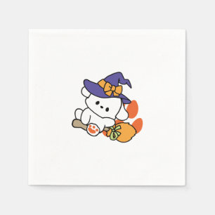 Tass-some Witch in Training - Cute Halloween Hund Pappersservett