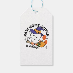Tass-some Witch in Training - Cute Halloween Hund Presentetikett