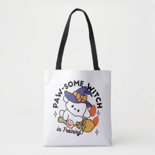 Tass-some Witch in Training - Cute Halloween Hund Tygkasse