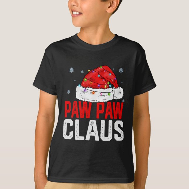 Tass Tass Claus Funny Julafton Familjeframpa för   T Shirt (Framsida)