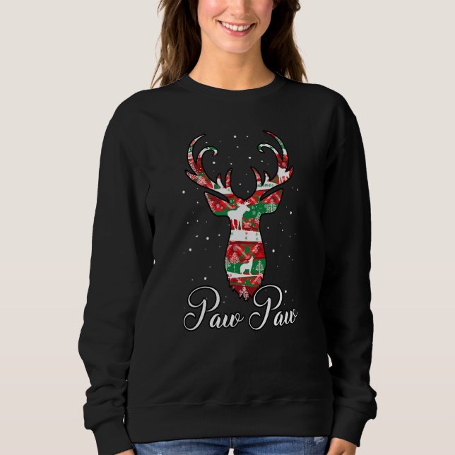Tass Tass Reindeer Matching Familj Pajama Julafton T Shirt (Framsida)
