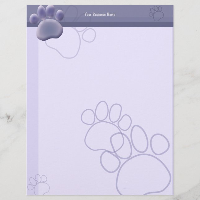 Tass Tracks Veterinarian Business Letterhead 2 Brevhuvud (Framsida)