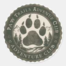 Tass Trails Äventyr Klubb - Vintage Badge Sticker