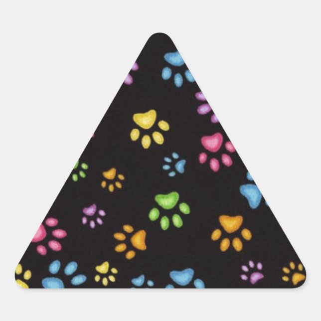 Tass Triangelformat Klistermärke (Framsida)