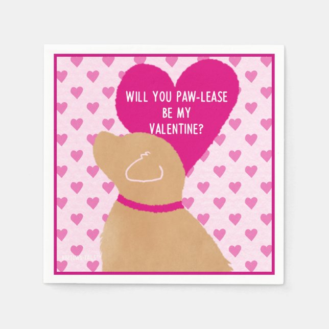 Tass, var min Valentine Pappersservett (Framsidan)