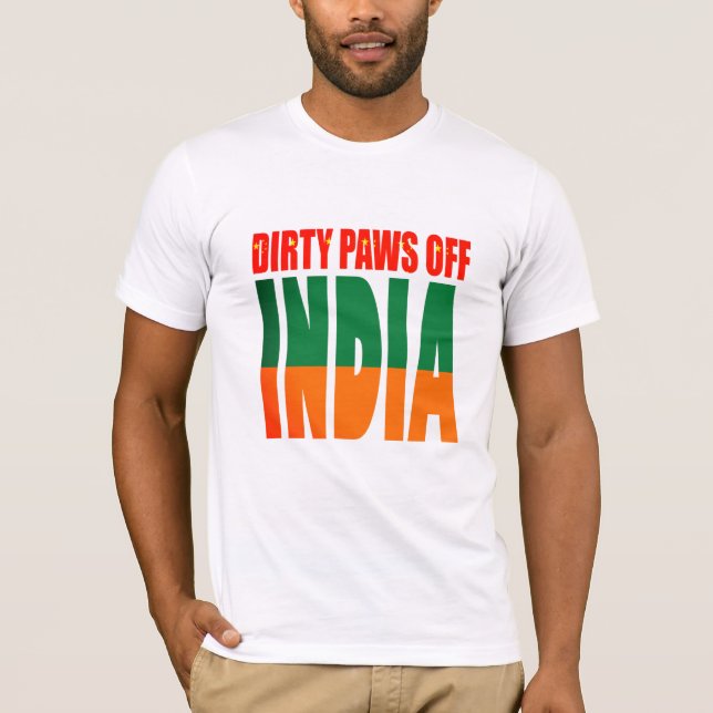 Tassar av Indien T-Shirt - Patriotic Manar Tee (Framsida)