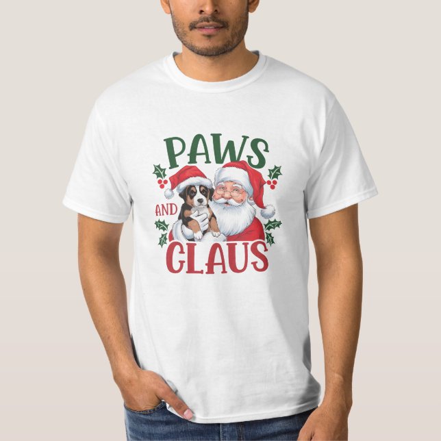 Tassar Claus jul T Shirt (Framsida)