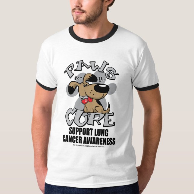 Tassar för bothundlungcancern t-shirt (Framsida)