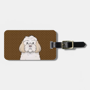 Tassar för Cockapoo hundtecknad Bagagebricka