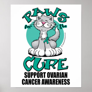 Tassar för den Ovarian cancern för botkatt Poster