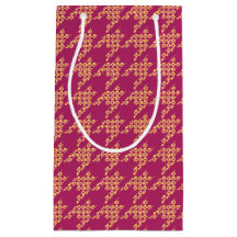 Tassar-för-Ge Houndstooth Gift Bag