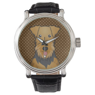Tassar för tecknad för AiredaleTerrierhund Armbandsur