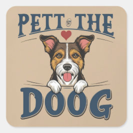 Tassar före allt fyrkantigt klistermärke