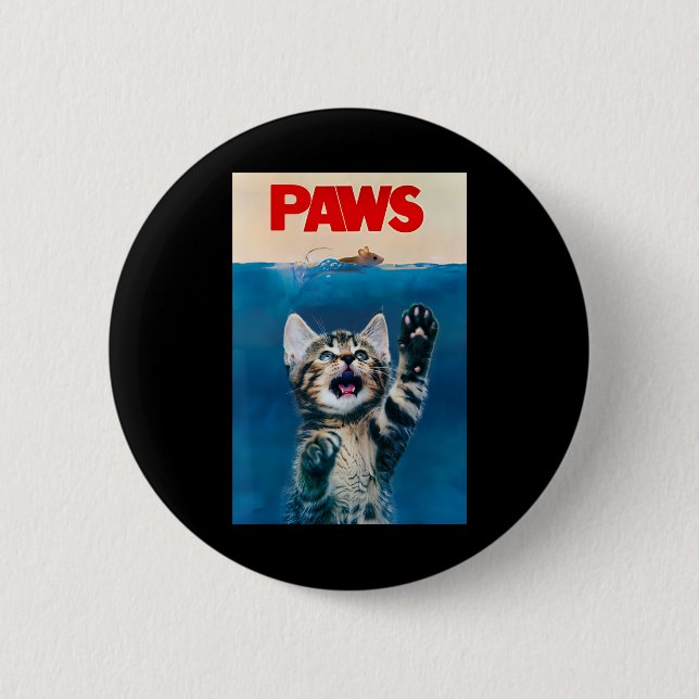 Tassar Funny Cat Parody Cat Lover Gift Kitten Shar Knapp (Framsida)