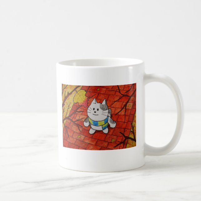 Tassar här rånar "det sist löv ", kaffemugg (Höger)