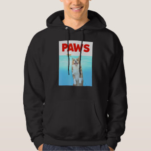 Tassar Hund Parody 80s Corgi Shark Rolig hund Hoodie