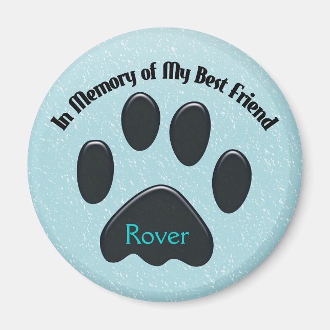 Tassar i minnet på min bästa vän magnet (Framsidan)