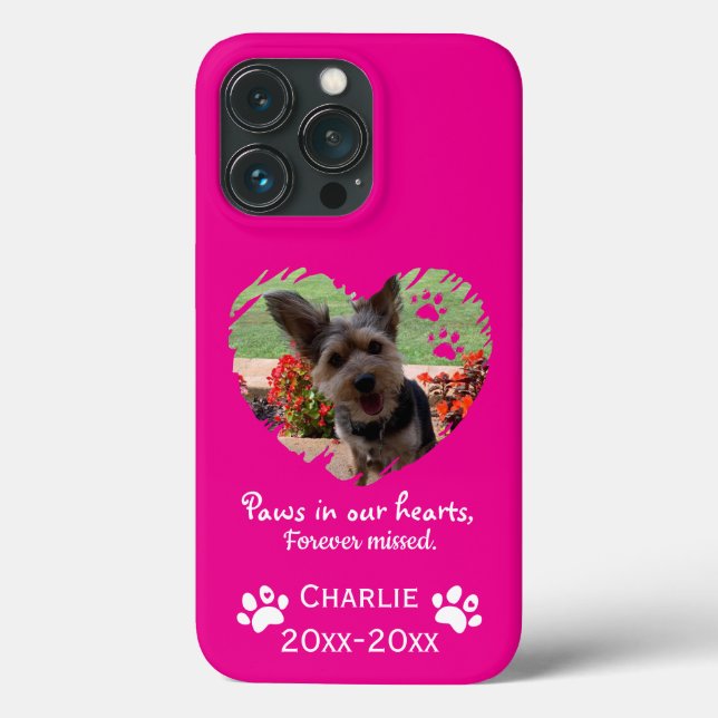 Tassar i vår Heares Photo Pet Memorial,Anpassnings (Baksida)