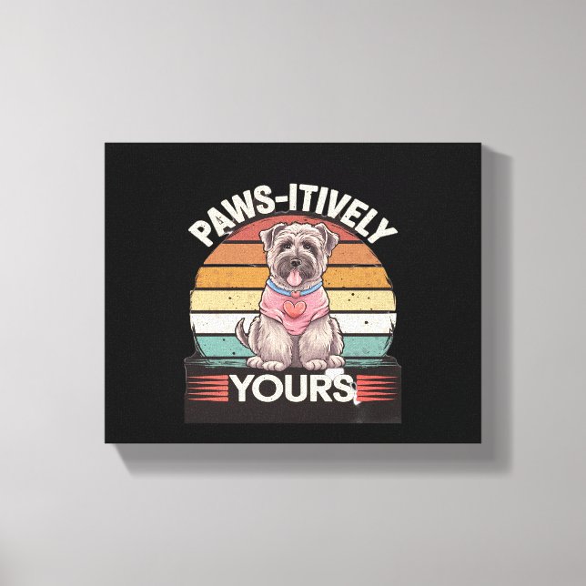 Tassar-jittivt Yours Hund Canvastryck (Framsida)