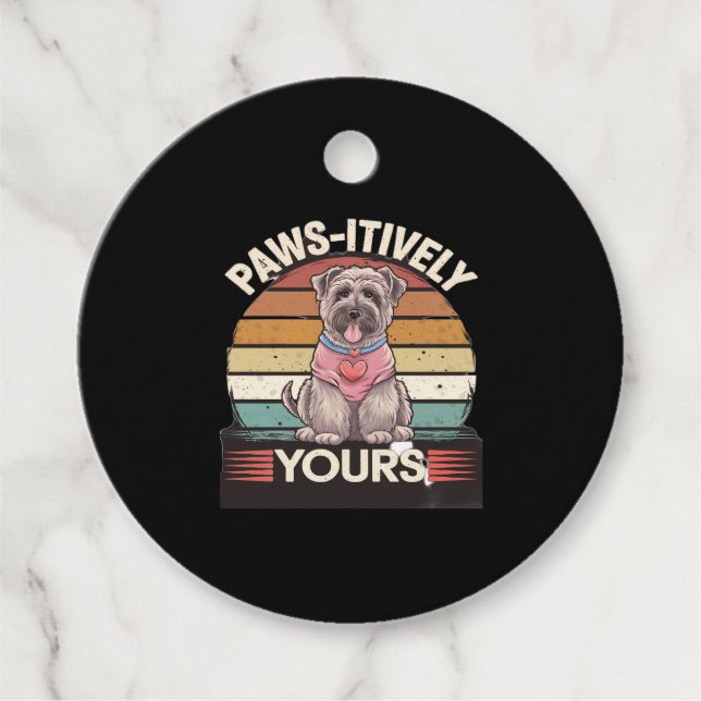 Tassar-jittivt Yours Hund Gåvor Etiketter (Framsida)