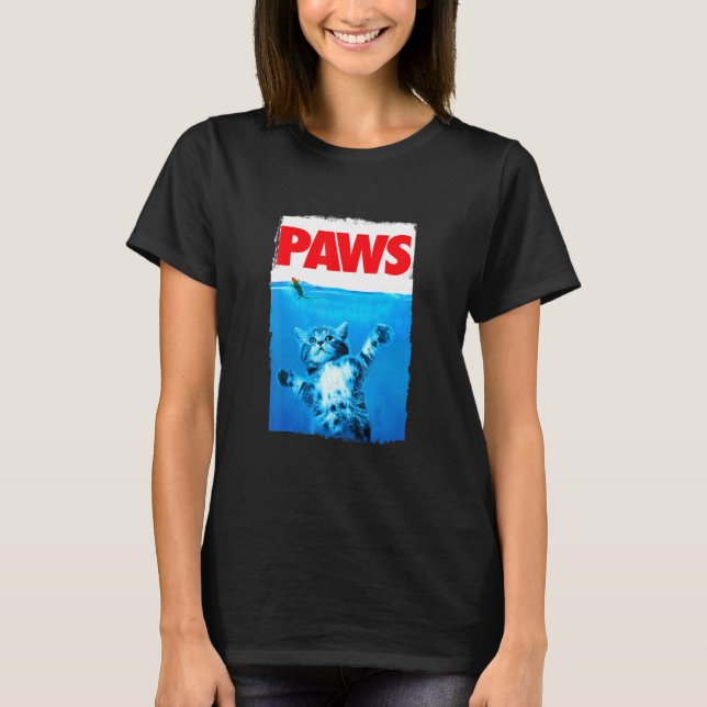 Tassar, katt och mus, överkant, cute, underbart ka t shirt (Framsida)
