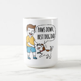 Tassar ner, bästa Hund Fars dag i Pappa Kaffemugg