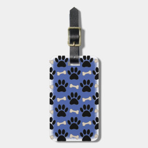Tassar och benen Mönster Anpassningsbar Blue Bagagebricka