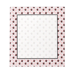 Tassar och Bones Funny Design för Hundälskare Anteckningsblock