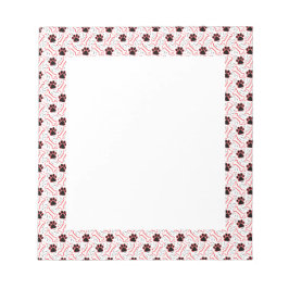 Tassar och Bones Funny Design för Hundälskare Anteckningsblock