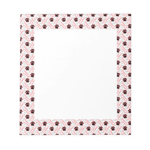 Tassar och Bones Funny Design för Hundälskare Anteckningsblock