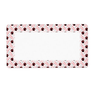 Tassar och Bones Funny Design för Hundälskare Fraktsedel