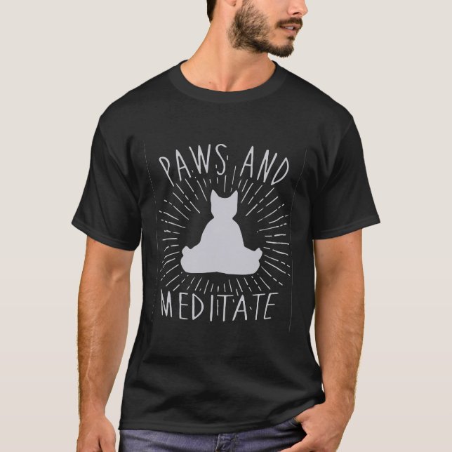 Tassar och meditat aktivt t shirt (Framsida)