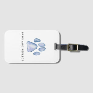 Tassar och reflektera Coola Funny Pet Aesthetic Bagagebricka