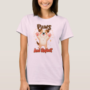 Tassar och reflektera Cute Hund T Shirt