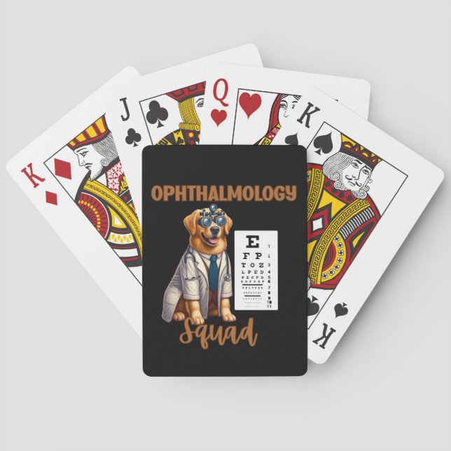 Tassar och vision Djurftalmologi Squad Casinokort (Baksidan)