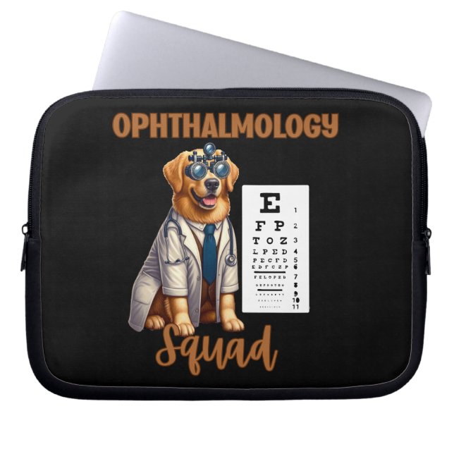 Tassar och vision Djurftalmologi Squad Laptop Fodral (Framsidan)
