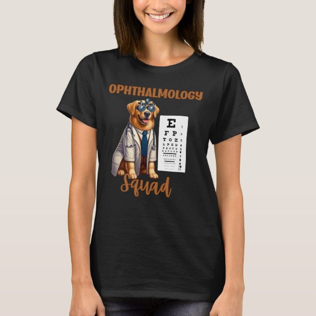 Tassar och vision Djurftalmologi Squad T Shirt (Framsida)