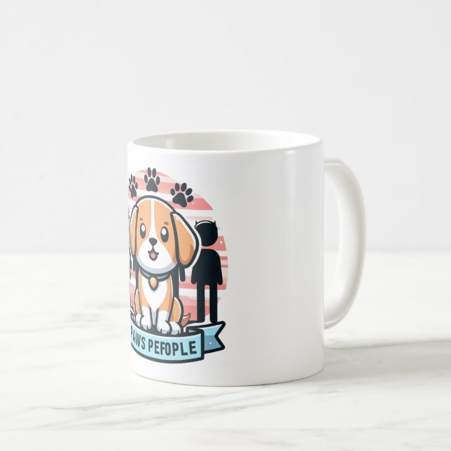 Tassar Pefpeople Mugg Cute & Rolig hund Älskare Co (Framsida höger)