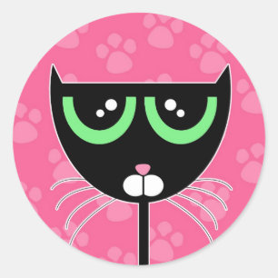 TASSAR Rosa - Sticker Runt Klistermärke