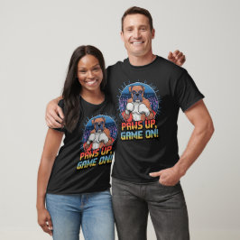 Tassar upp, kör på! - Boxer Hund Boxing Arcade T Shirt