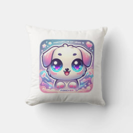 Tassavtryck på min hjärt-Kawaii Puppy-Djurälskare Kudde