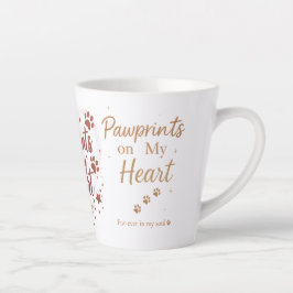 Tassavtryck på mitt hjärta - Pet för små Guld Glit