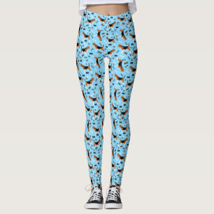 Tassavtrycken Beagles Hound Hund Beagle Mönster Leggings