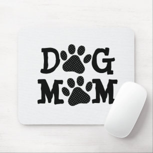 Tassavtrycken hund MAMMA med Polka dots Musmatta
